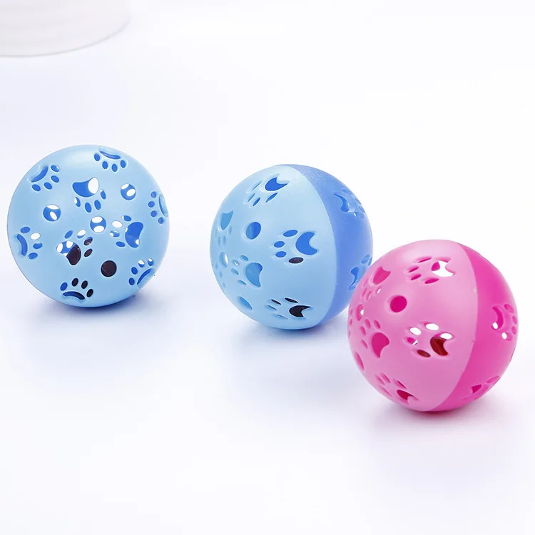 Mixed color 5 pcs 5 шт. игрушки для кошек цветные игрушки мяч 3,5 м игрушка Жевательная погремушка царапина EVA мяч принадлежности для тренировки животных 6 вариантов - Цвет: Mixed color 5 pcs