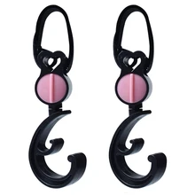 2pcs עגלת ווים כיסא גלגלים עגלת Pram תובלה תיק קולב וו עגלות תינוק חיתול תיק קליפ עגלת אבזרים(China)