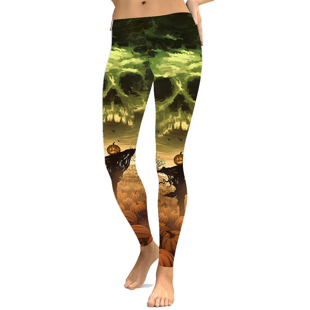 Sexy Leggings Women's Indian Skull Leggings Digital Print Pants Trousers Stretch Pants Plus Size - Цвет: TYLGS-F00038