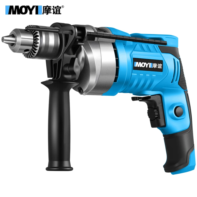 Moyi 220V ударная электрическая дрель Бытовая многофункциональная высокомощная с