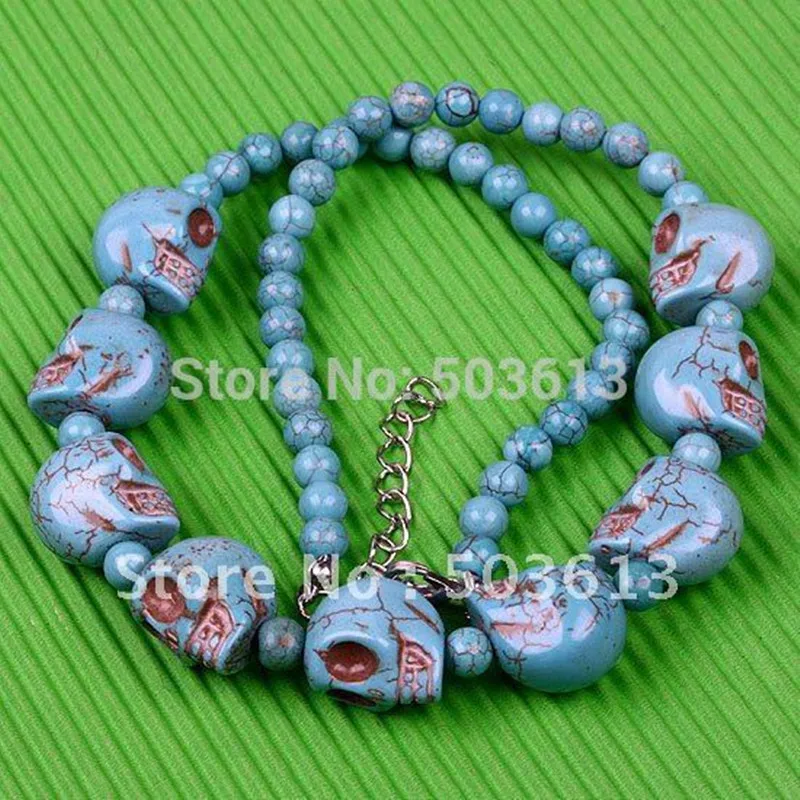 Ожерелье с бусинами Howlite 18'L one шт. 1018|fashion necklace|necklace fashionbead necklace |