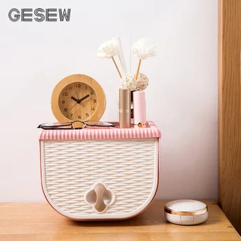 

GESEW Portable Waterproof Tissue Box Household Punch Free Toilet Paper Holder Creative Storage Box For Home Bathroom Accessories
