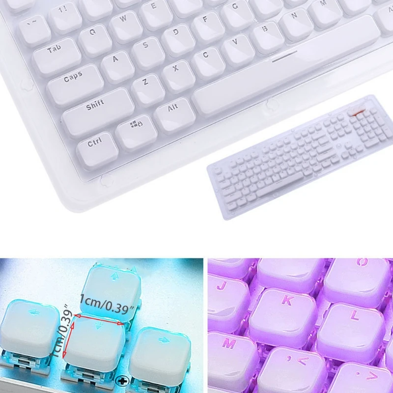 Low Profile Keycap Set for cherry MX Backlit Mechanical Keyboard Crystal Edge P9YA | Компьютеры и офис