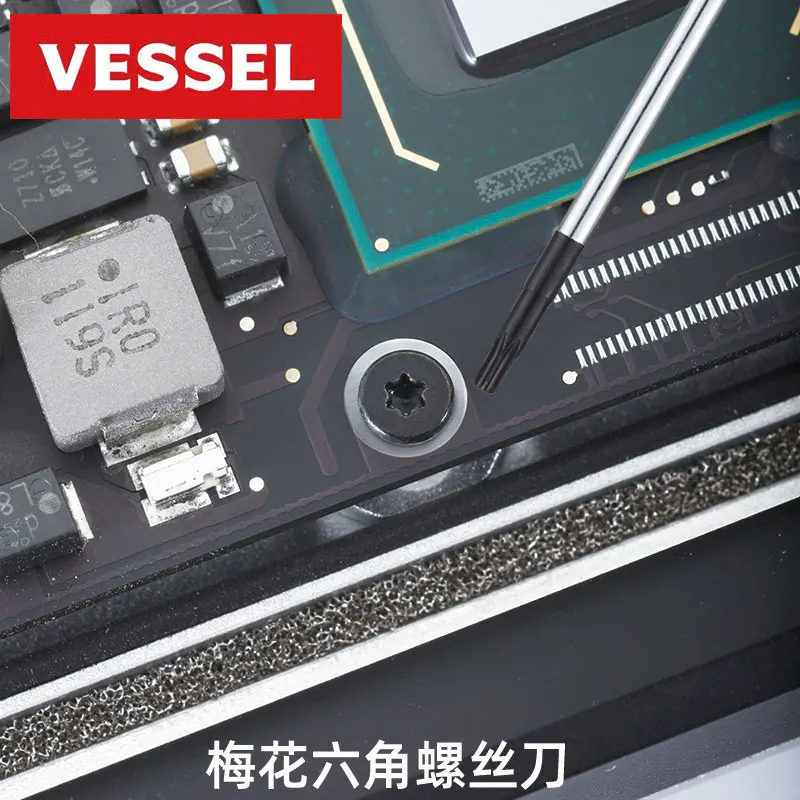오리지널 일본 선박 Torx 스크루 드라이버, No.9900 마이크로 스크루 드라이버, 아이폰 노트북 카메라 안경 수리용 정밀 나사 T8