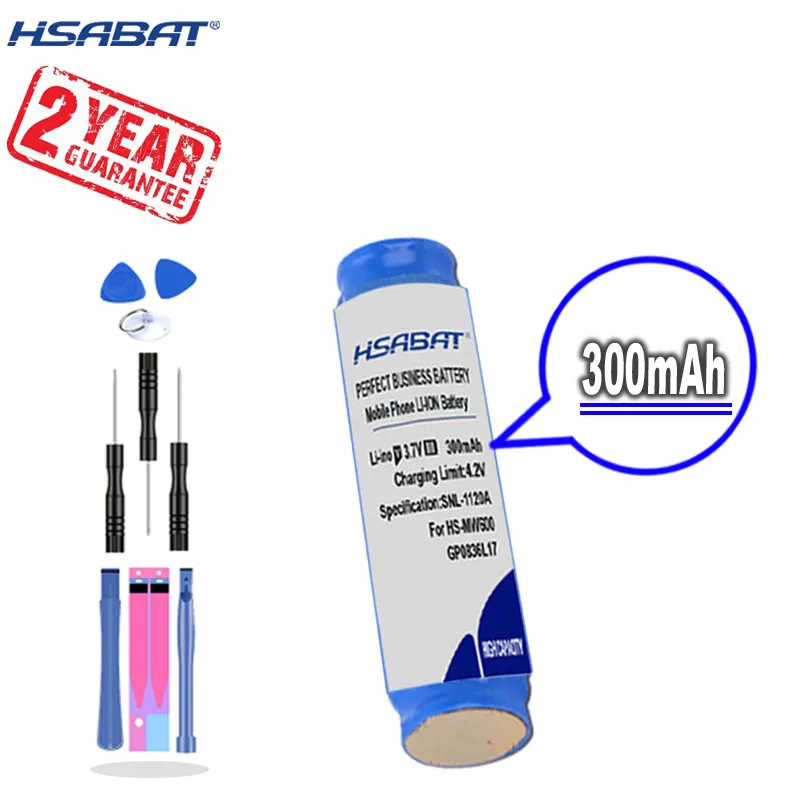 Новое поступление [HSABAT] 300mAh GP0836L17 HS-MW600 Сменный аккумулятор для Sony Ericsson MW600 &amp MH100