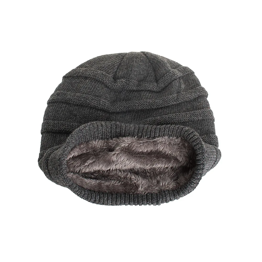 Зимние теплые шапки Skullies Beanies Cap Beanie для мужчин и женщин Мужская шерстяная вязаная