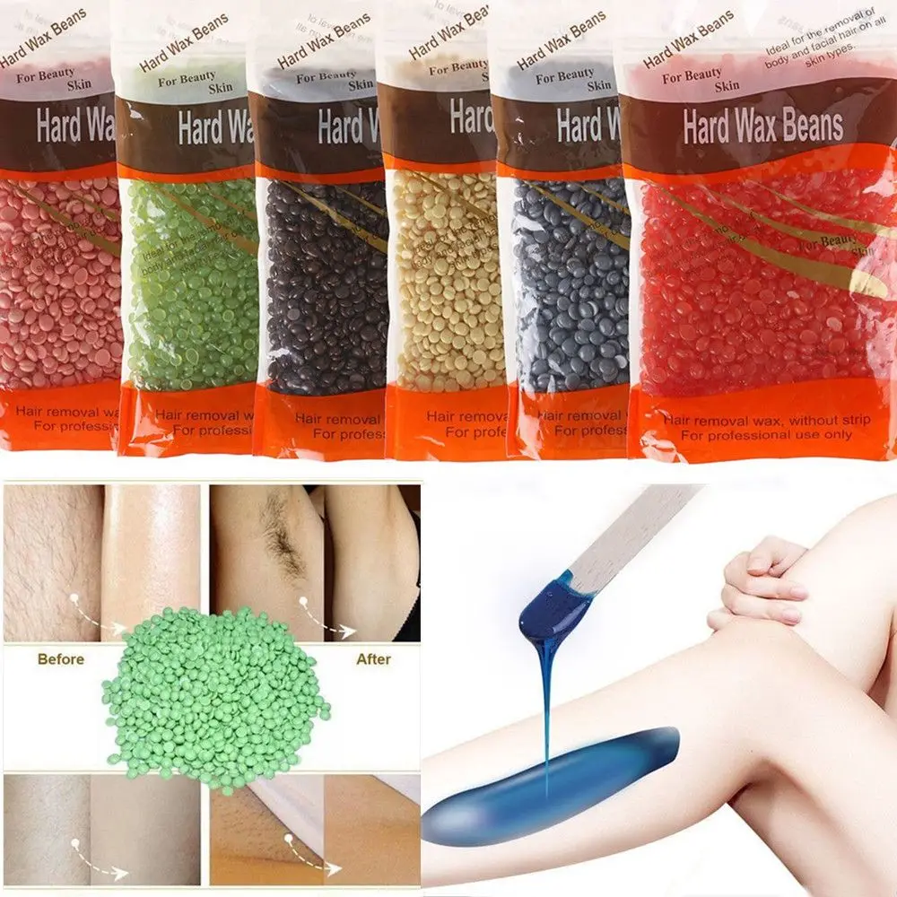100g depilación cera frijoles duro cera caliente película de cera de depilatoria eliminar Pellet depilación Bikini cara de depilación de frijol