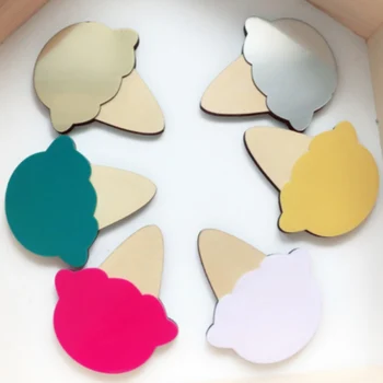 

Cartoon Ice cream Wooden Modern Wall Clothes Hooks Anchor Children Room Wall Sticker Decoration Homes Supplies 2