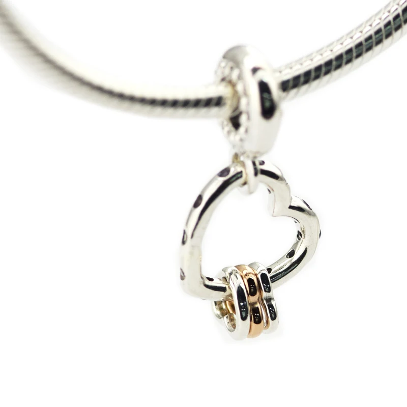 

Подвески в виде розовых сердец Сделай Сам Изготовление ювелирных изделий Подходит для оригинальных браслетов из серебра 925 пробы для женских бусин