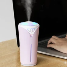 

280 ML USB Mini Humidifier Desktop Misting Aroma Diffuser 2 Modes with Night Light Fogging Mister Air Humidifier for Home Office