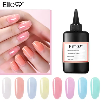 

Elite99 100ML Color Jelly Gel Semi-transparent White Pink UV LED Nail Varnish Primer Gel Polish Manicure Color UV Nail Polish