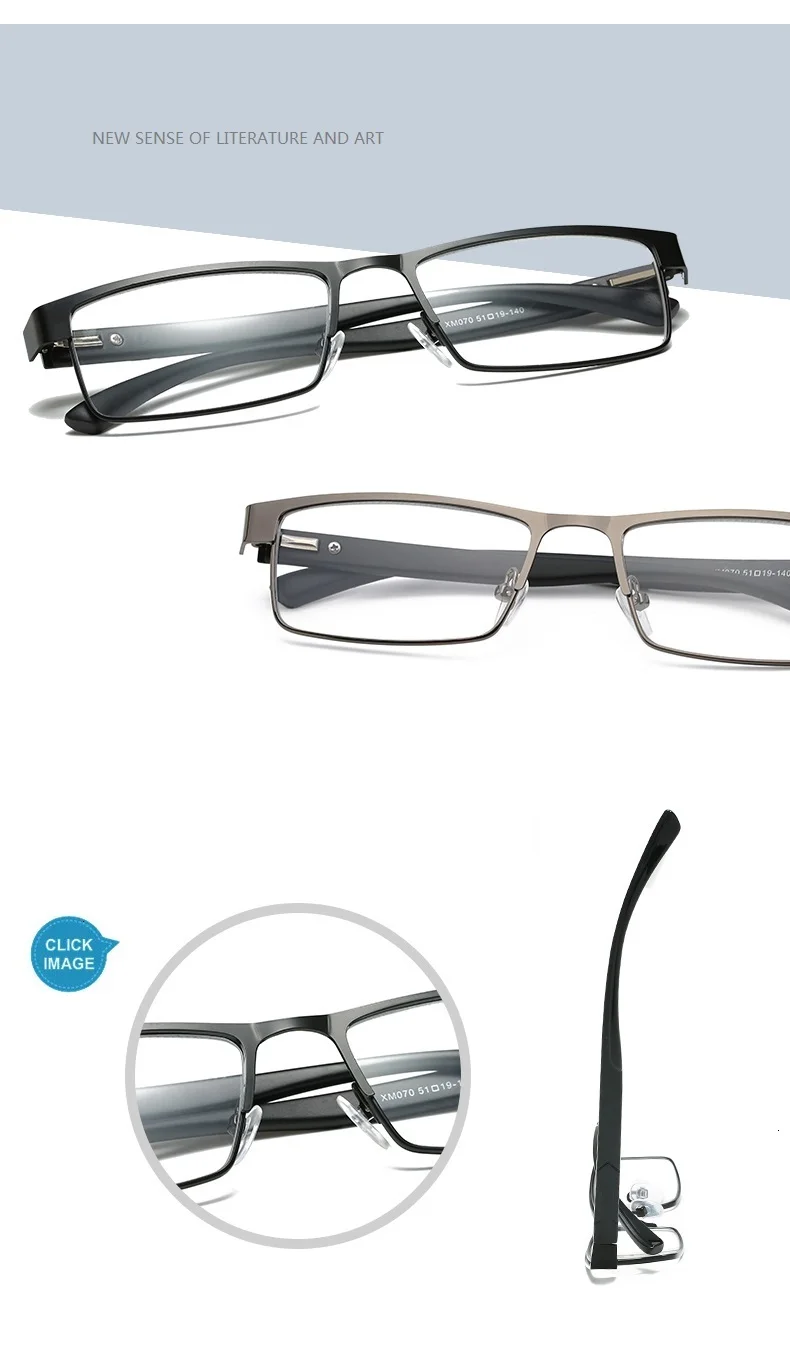 Для мужчин s металлические очки для чтения в форме пресбиопии очки Для мужчин модные Бизнес компьютерные очки с Чехол 1,0 1,5 2,0 2,5 3,0 3,5 4,0