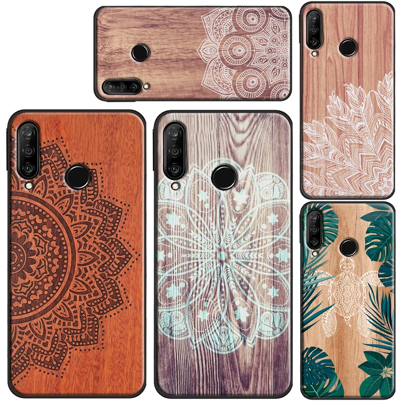 Мягкий чехол с мандалой и цветами для Huawei P40 Lite P20 P30 Pro Mate 10 20 Nova 5T P Smart 2019 Honor 8X 9X 10i