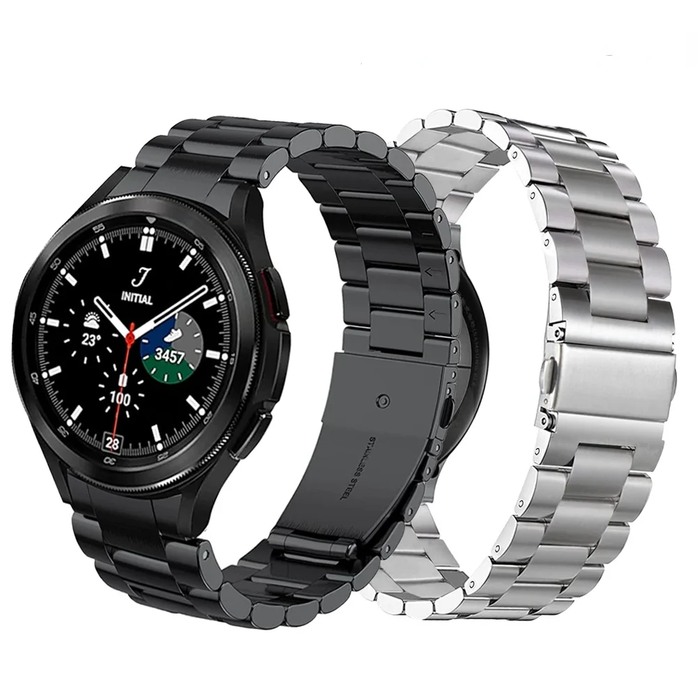 Metal strap For Samsung Galaxy Watch 4 Classic 46mm 42mm No Gaps Curved