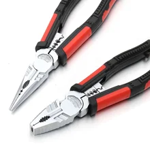 Pince à découper et à sertir, pince à dénuder, pince à long nez, outil multifonction, pince combinée 7 en 1 pour électricien