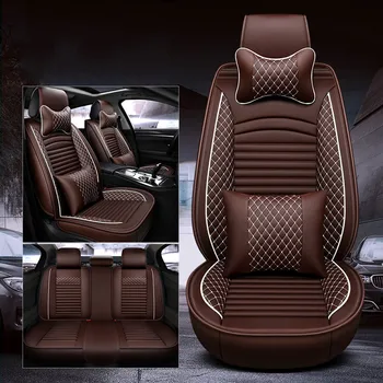 

WLMWL Universal Leather Car seat cover for Renault all models logan scenic fluence duster megane captur laguna kadjar