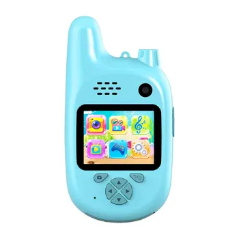 

Kids Toy Intercom Camera USB Rechargeable Long Range Cartoon Mini Video Recording Shooting ABS HD Screen Walkie Talkie Outdoor
