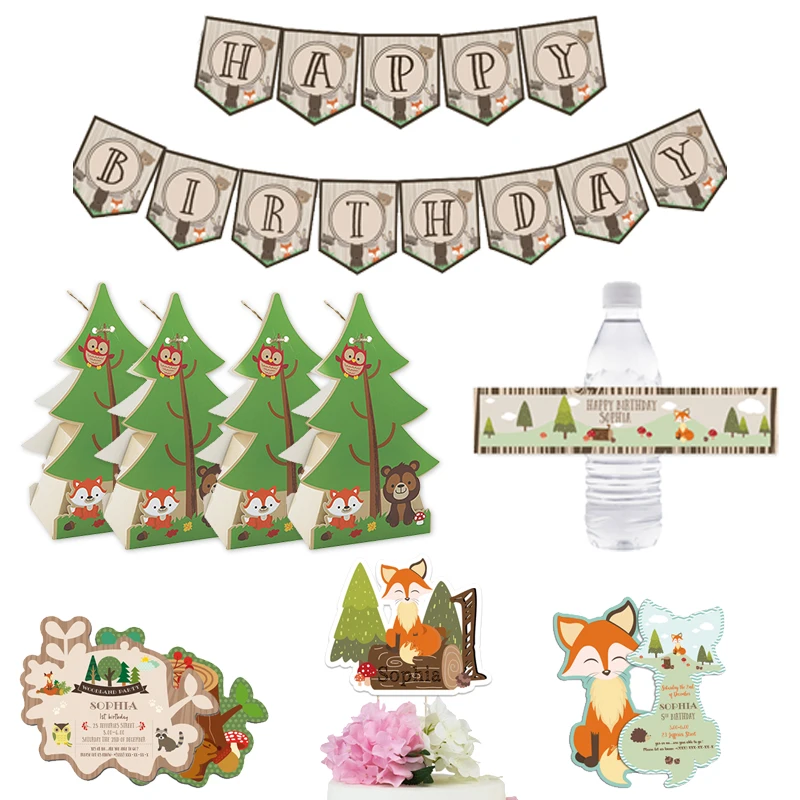 429 Pieces Woodland Baby Shower Decorations for Boy or Girl Kit, Gender  Neutral