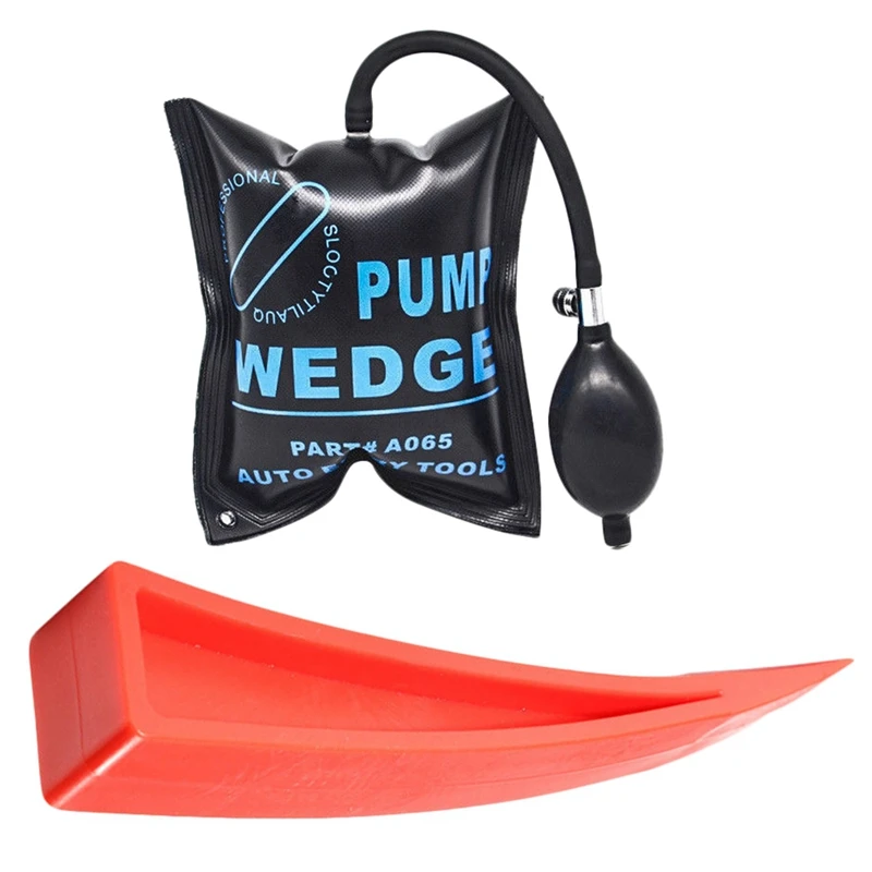 2x Air Pump Wedge Automotive Bag Clamp Shim For Car Door Window Lock Opener Tool 