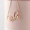 Cursive Name Necklace Popular Style Personalized Nameplate Pendant Stainless Steel Initials Letter Necklace Alphabet Jewelry ► Photo 1/6