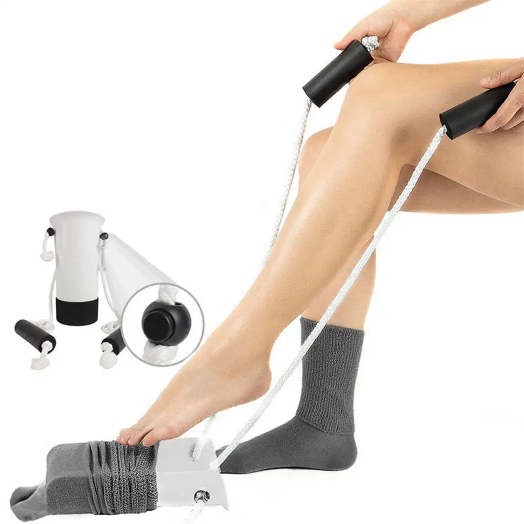 Shoe Horn Sock Aid Kit Sock Sliders Aid Helper Kit Helps Put Socks On Off No Bending