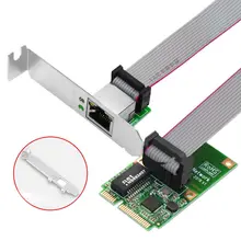 Настольный компьютер мини PCI-E автобусный интерфейс RJ45 сетевой интерфейс гигабитная Проводная сетевая карта
