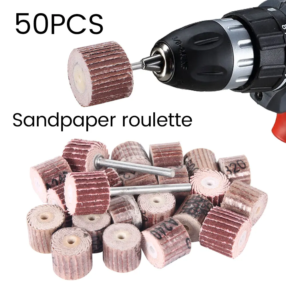 80# Grit Flap Wheel Sander Sanding Disc Replacement Abrasive Grinder Tool 10pcs