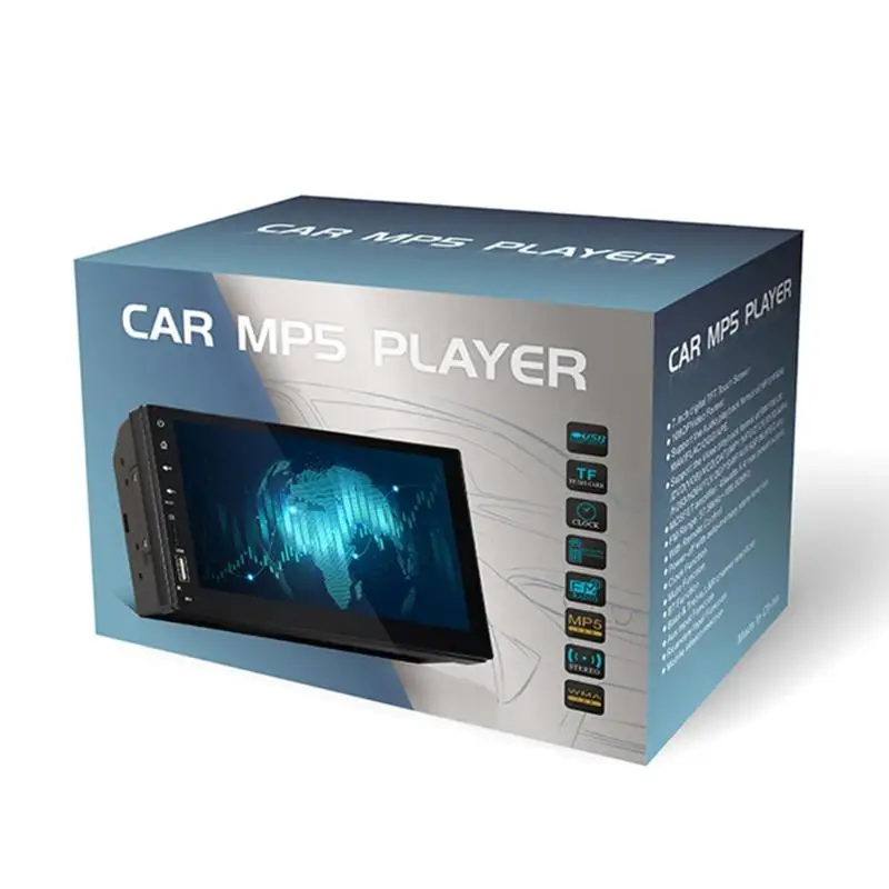 7 дюймов 2 DIN MP5 плеер сенсорный экран автомобильная стерео гарнитура Bluetooth