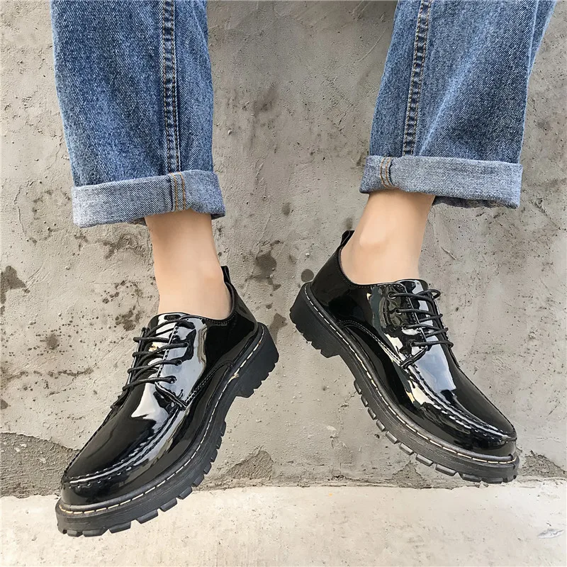 Zapatos informales de charol para hombre, botas impermeables de seguridad  para el trabajo, zapatos Oxfords de vestir, S7 35|Zapatos informales de  hombre| - AliExpress
