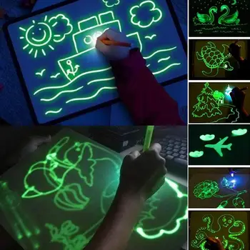

Luminous Painting Board Durable Sturdy High Density A5/A4/A3 Illuminate Flat Painting Board Copy Version Graffiti Writing Board