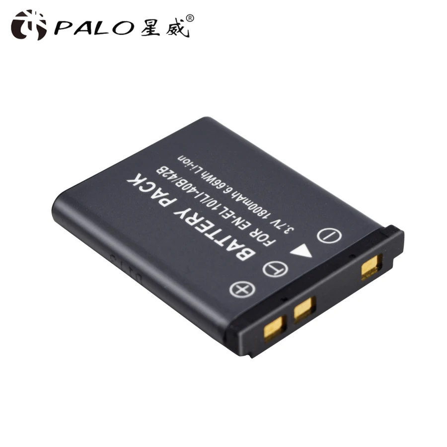 PALO аккумуляторная батарея для цифровых фотоаппаратов EN-EL10 LI-40B 42B NP-45/80/82 3,7 V литий-ионная аккумуляторная батарея для nikon COOLPIX S60 S700 olympus D-630 с переменным фокусным расстоянием