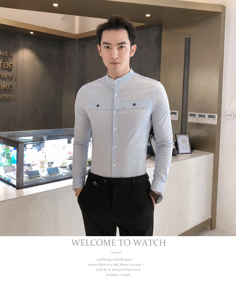 Сплошного цвета с кнопками украшения рубашки рубашка Camisa Hombre одежда мужские вечерние Клубные свадебные рубашки мужские Chemise Homme Camisa Masculina мужские