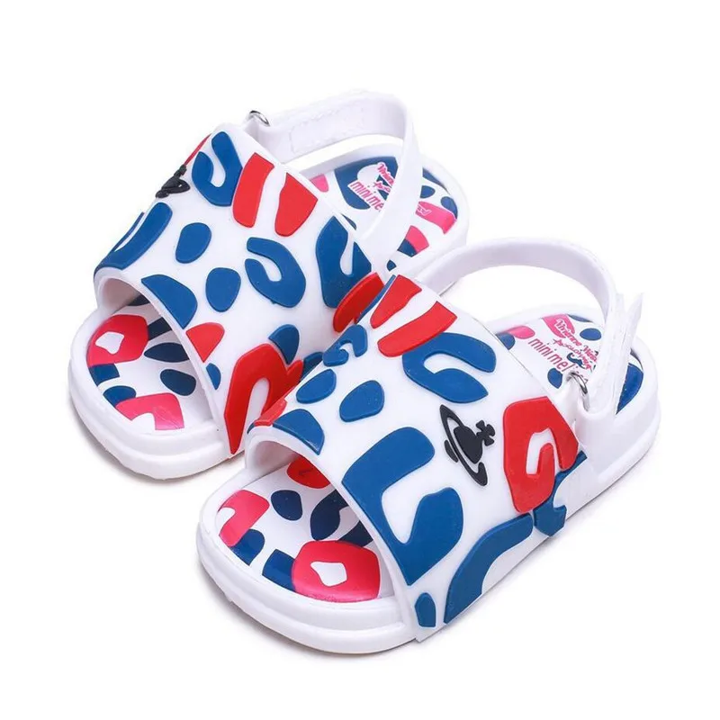 2 Обувь с бантом Mini Melissa Mickey; Новинка года; летняя прозрачная обувь для девочек; нескользящие пляжные сандалии для мальчиков и девочек; сандалии для маленьких принцесс - Цвет: 2