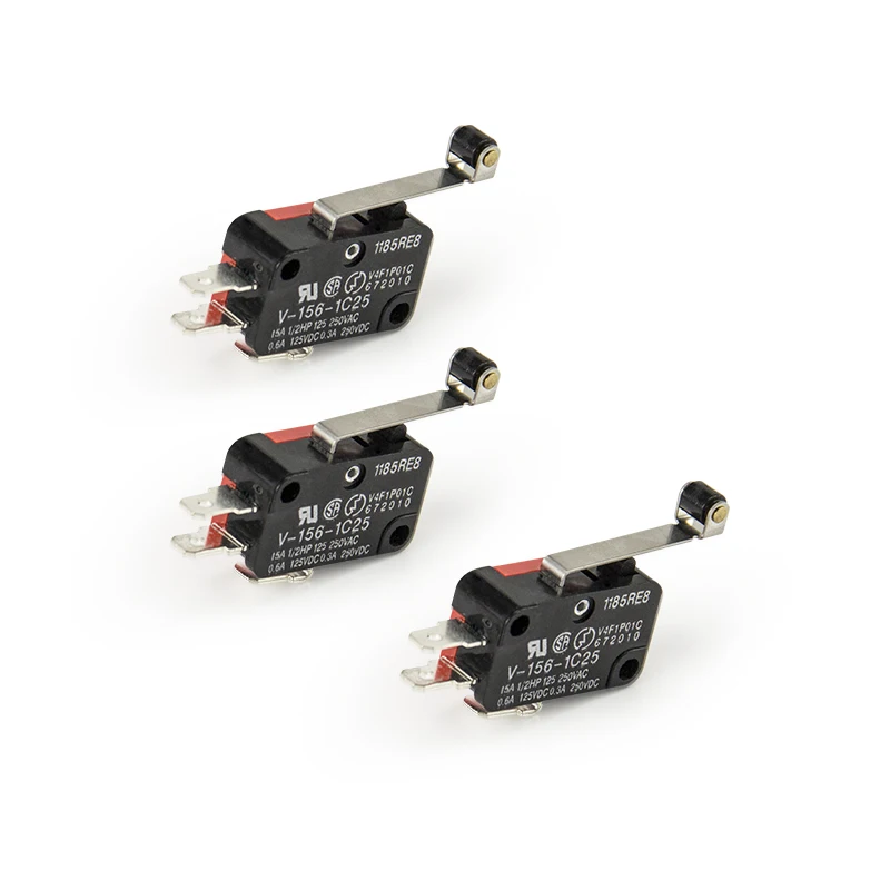 

1PCS V-156-1C25 15A The micro switch, Push Button SPDT Momentary Snap Action Limit switch, travel switch,