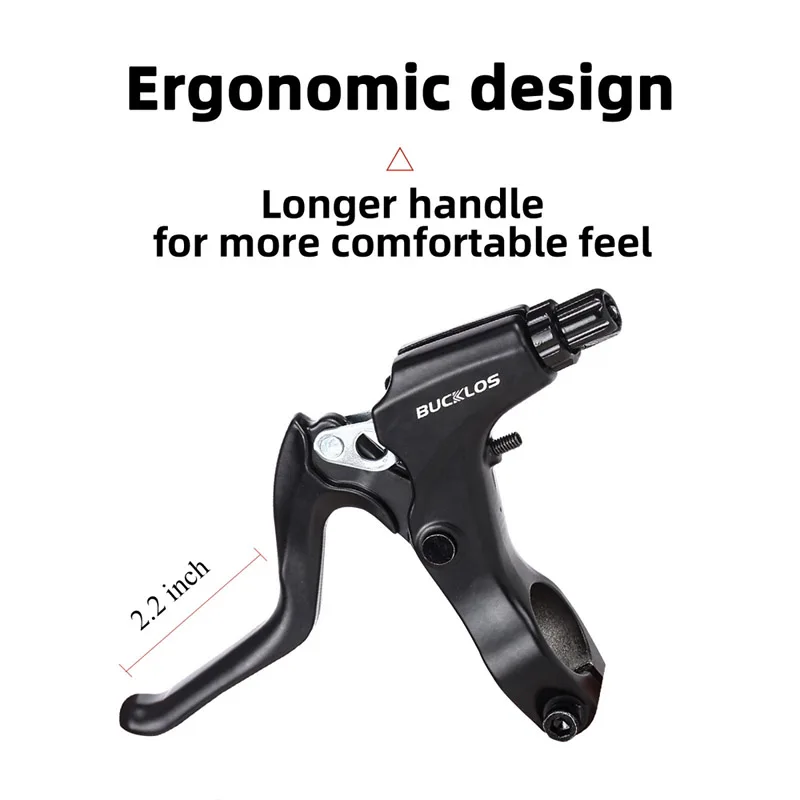 1 Pair 2.2inch Aluminum Bike Handlebar Brake Handle Levers Bicycle Handlebar Han