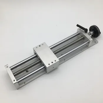 

600MM 23.6" Stroke Manual hand wheel Linear module Sliding Table Slide Linear Stage SFU1605 Ball screw C7 Displacement platform