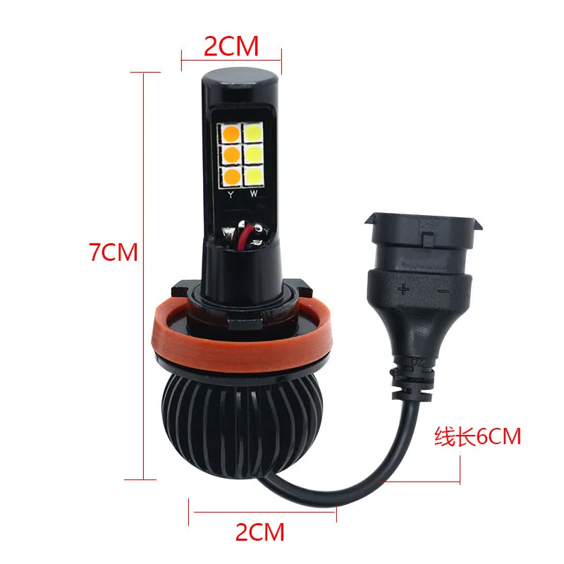 2 шт. Автомобильные светодиодные лампы H11 H8 HB3 HB4 9005 9006|Передние LED-фары для авто| |
