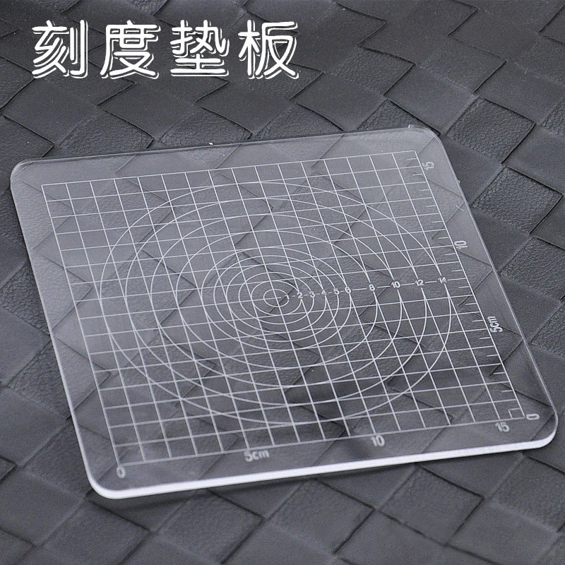 Transparent Acrylic Template Square Stamper Polymer Clay Tools 1pcs