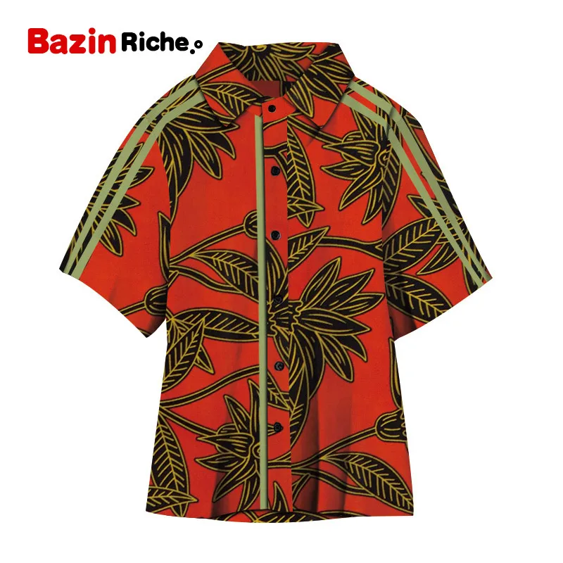 Новые рубашки для мальчиков, топы Bazin Riche, футболка Анкара с восковым принтом в африканском стиле, хлопковая рубашка для мальчиков, детская одежда в африканском стиле, WYT380