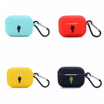 

10PCS/Lot Rapper Billie Elish airpods pro3 Generation Silicone Headphone Case Keychain Bag Pendant Key Chains llaveros Jewelry