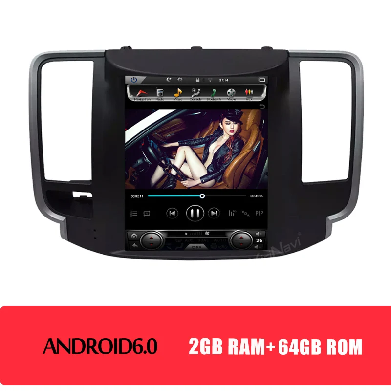Android Car Radio KiriNavi вертикальный экран Tesla стиль 10," Android 8,1 Автомагнитола для Nissan Teana автомобильный Dvd Мультимедиа gps навигация 4G 2008-2012 - Цвет: Android Car Radio