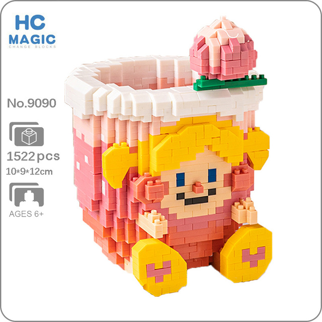 Drink Bubble Milk Tea Beer Juice Cup Mug Animal Pen Container 3D Mini Diamond Blocks Bricks Building ToyChildren no Box