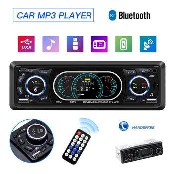 

Car Radio Autoradio Remote Control car radio stereo 1 Din Bluetooth Audio AUX/TF/USB Auto Phone Charging autoradio