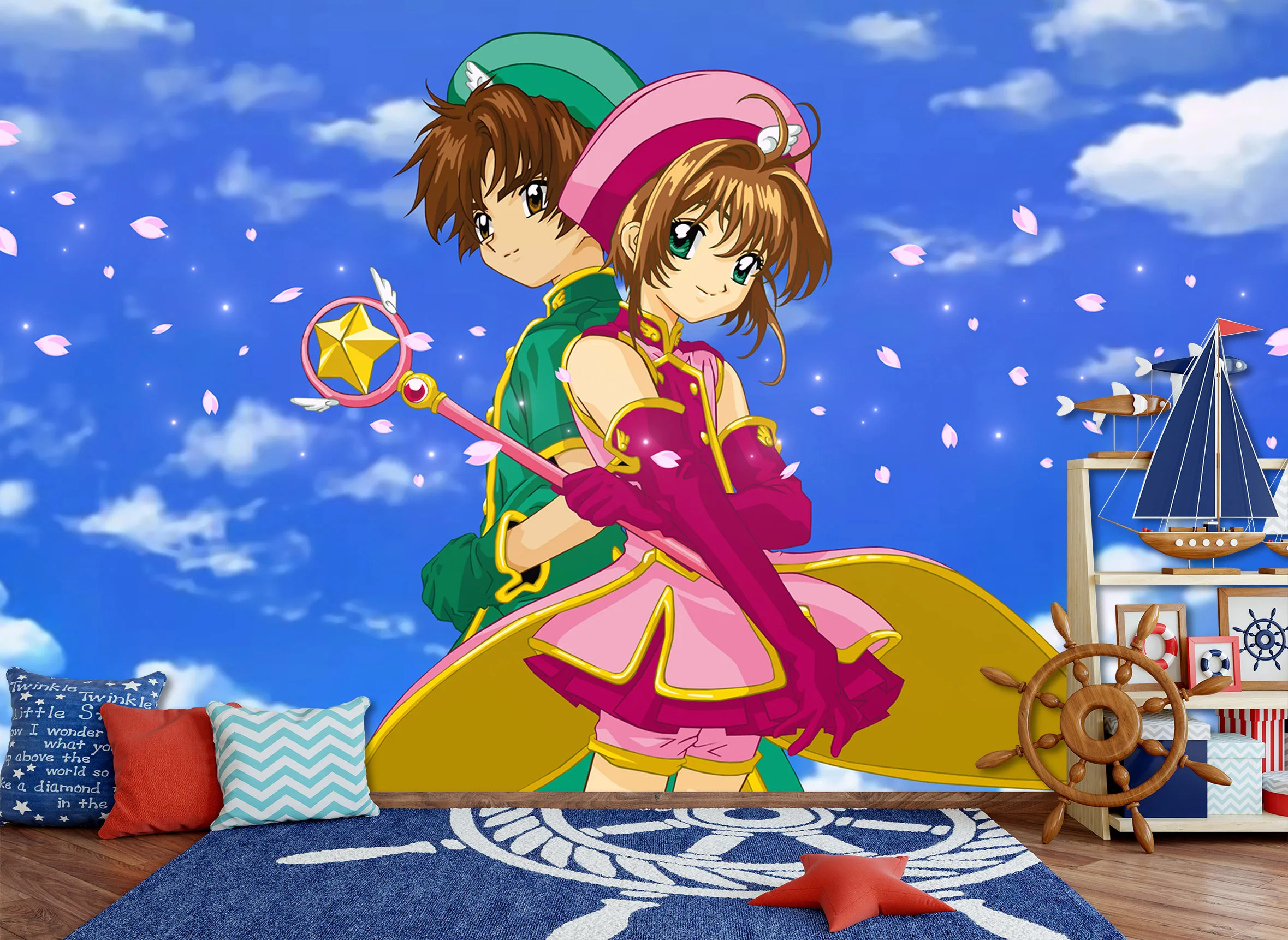 [Самоклеющиеся] 3D Cardcaptor Sakura 462 Япония Аниме настенная бумага настенная печать настенные наклейки живот