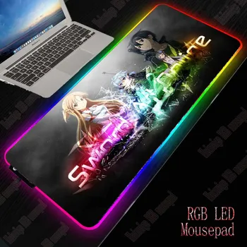 

Yuuzoan Custom RGB Sword God Domain RGB Large Desktop Computer One-piece Gaming Mouse Pad Lighting Backlight Speed Keyboard Pad