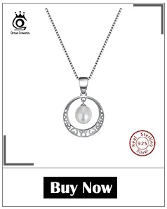 ORSA JEWELS 925 пробы серебряные женские ожерелья и подвески из пресноводного жемчуга уникальный кулон Русалочка Модные женские ювелирные изделия PSN48