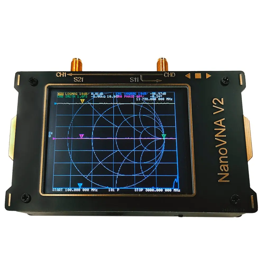 3G векторный сетевой анализатор S A 2 Nano VNA V2 антенна короткая волна MF HF VHF UHF 3 дюймов