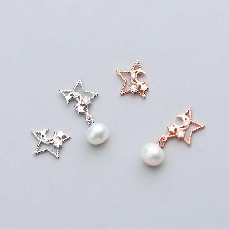 Серьги гвоздики из серебра 100% пробы с искусственным жемчугом|Серьги-гвоздики| |