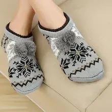 Женские носки-тапочки в винтажном стиле; Домашние короткие носки; Домашние Нескользящие вязаные Чулочные изделия