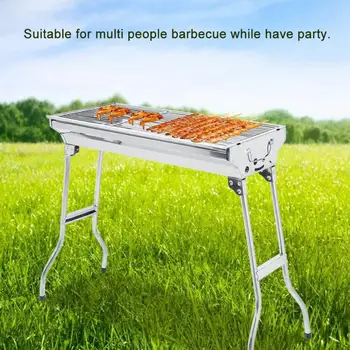 

Outdoor Camping Stainless Steel Barbecue BBQ Grill Stove Mesh Cooking Grid Set